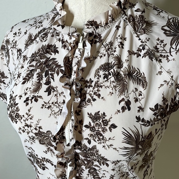 Tory Burch bathing suit rash guard top medium - Picture 2 of 6